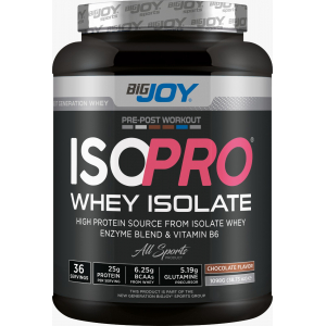 Bigjoy Sports Isopro Isolate Whey Protein 1098 Gr - Çikolata  36 Servis