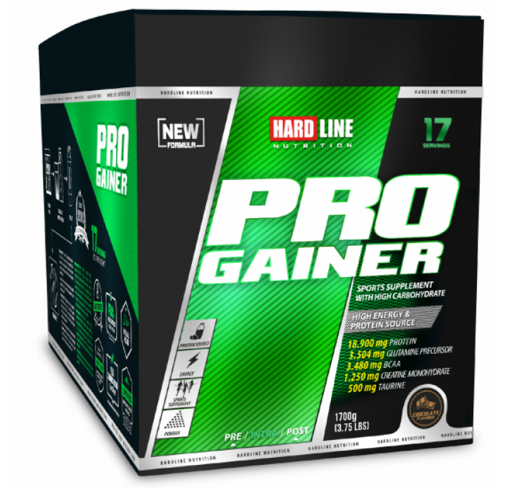 Hardline Progainer 100 Gr 17 Adet - Çikolata  1700 Gr