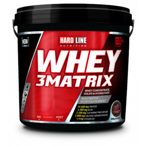 Hardline Whey 3Matrix  Çilek 4000 Gr