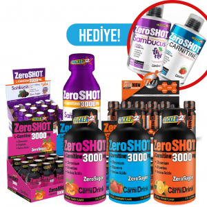 ZeroSHOT Paket - Zeroshot 480 ml L-Carnitine Hediye!  12