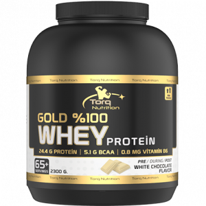  Torq Nutrition Gold %100 Whey Protein 2300 Gr - Beyaz Çikolata Beyaz Çikolata 2300gr - 65 + Servis