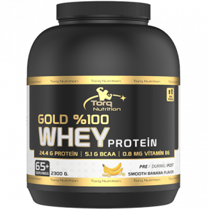 Torq Nutrition Gold %100 Whey Protein 2300 Gr - Muz Muz 2300gr - 65 + Servis