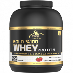  Torq Nutrition Gold %100 Whey Protein 2300 Gr - Çilek Çilek 2300gr - 65 + Servis