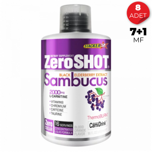 ZeroSHOT L-Carnitine Sambucus Orange 480 ml 8 Adet Portakal 16 servis