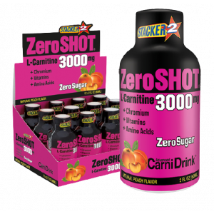 ZeroSHOT 60 Ml 3000 Mg L-Carnitine 12 Adet - Şeftali Şeftali 12