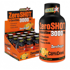 ZeroSHOT 60 Ml 3000 Mg L-Carnitine 12 Adet - Portakal Portakal 12