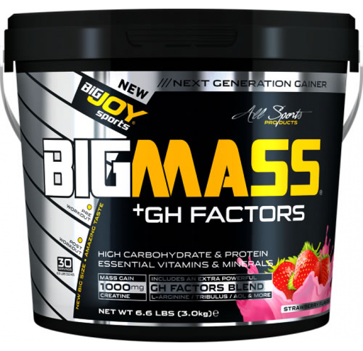 BigJoy Sports Big Mass +GH Factors 3000 Gr - Muz Muz 3000 Gr