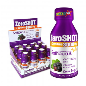 ZeroSHOT 60 ML 3000Mg L-Carnitine   Plus Sambucus 12 Adet  12