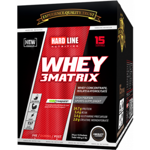 Hardline Whey 3Matrix 450 Gr (30Gr*15Adet) - Çikolata Çikolata 450 Gr