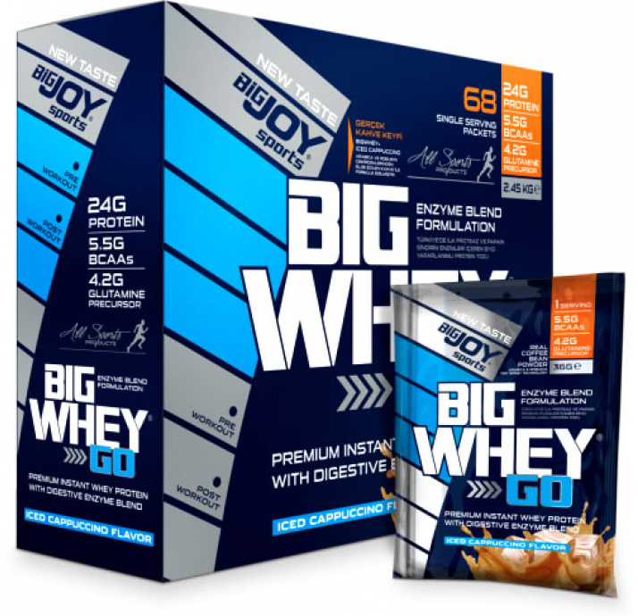 BigJoy Sports BigWhey Go Whey Protein 68 Şase - Çikolata  2244 Gr