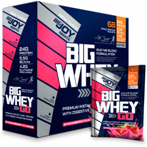 BigJoy Sports BigWhey Go Whey Protein 68 Şase - Çilek Çilek 2074 Gr