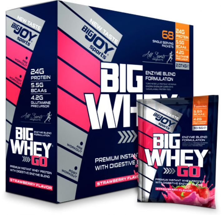 BigJoy Sports BigWhey Go Whey Protein 68 Şase - Çikolata  2244 Gr