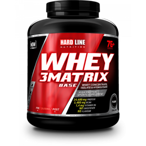 Hardline Whey 3 Matrix Base 2300 Gr - Sade Aromasız 2300 Gr